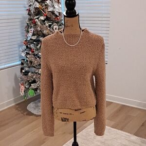 NWT Aerie Cozy Fuzzy Tan Women's Sweater